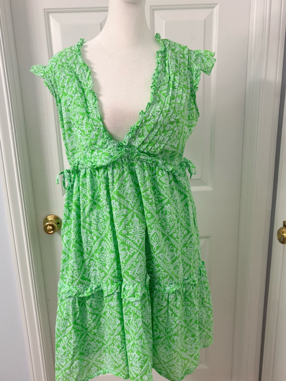 Banjanan Chandra short ruffled dress sz M
